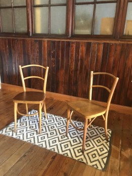 Bees waxed Antique bentwood chairs_1